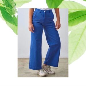 Everlane - The Wide-Leg Crop Pant - Blue